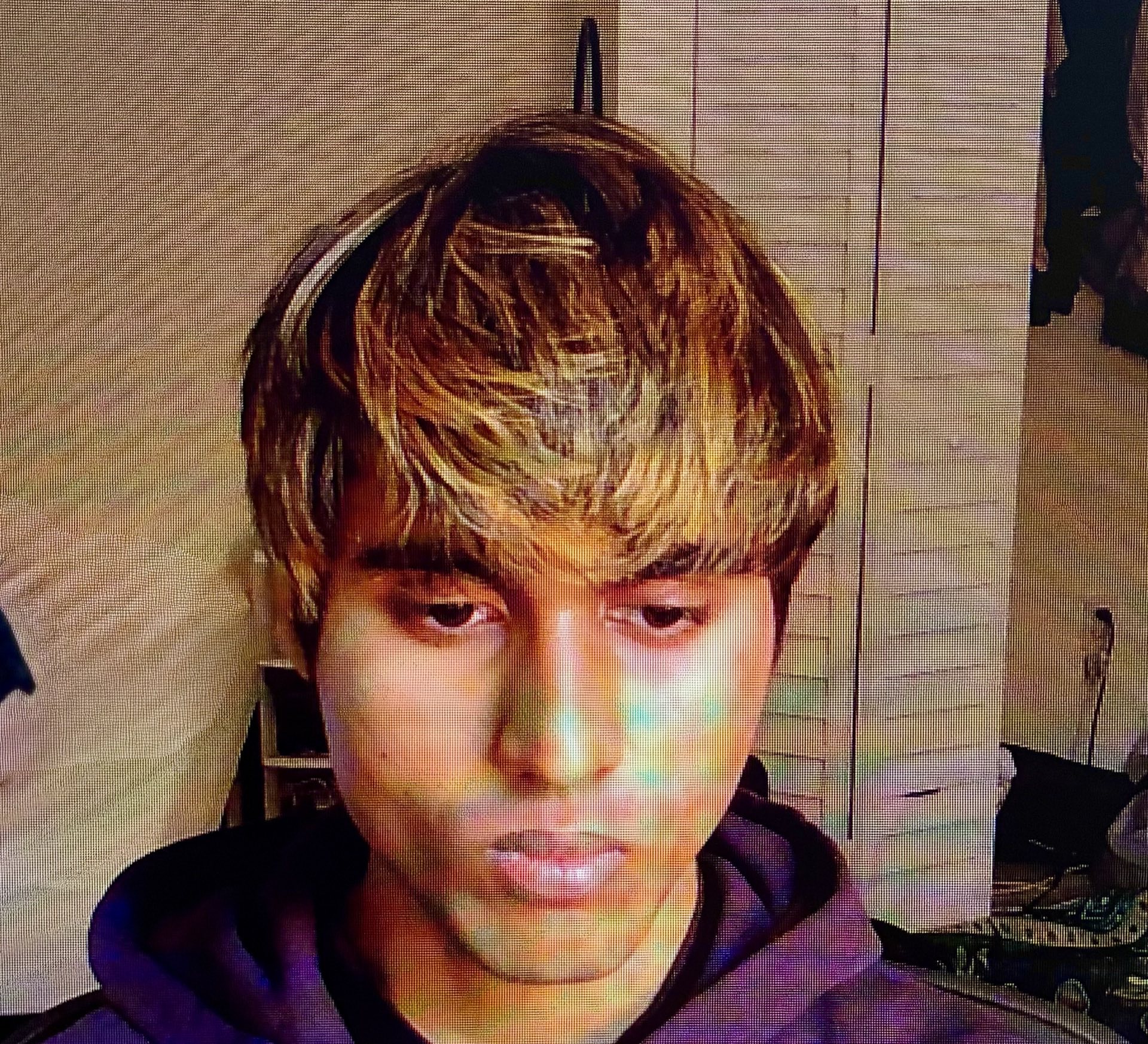 Arshroop Saini webcam self-portrait
